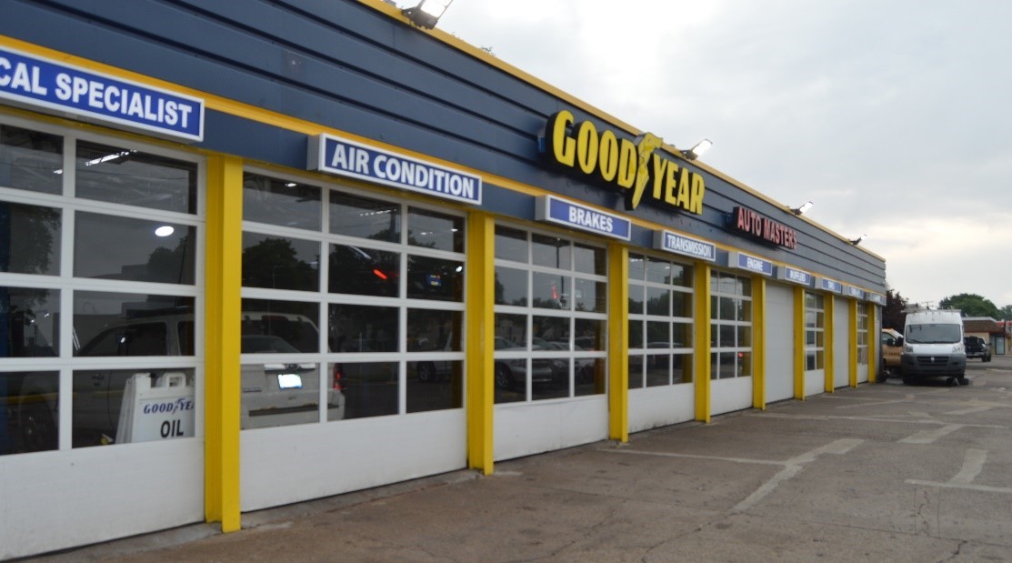 Exterior image of Auto Masters Goodyear, located in Eastpointe, MI.